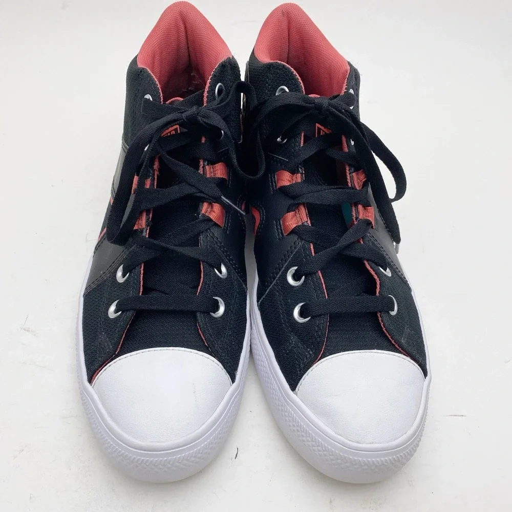 Converse Chuck Taylor All Star Flux Ultra Mid Sneaker Mens 9 Black Red Womens 11 - Picture 2 of 7